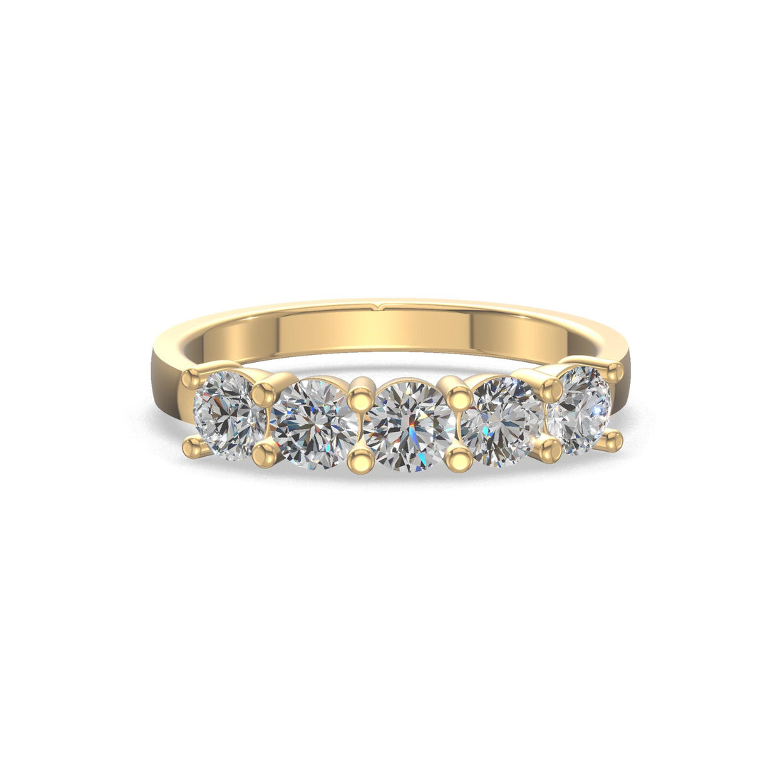 Celestia Quintet Diamond Band Gold