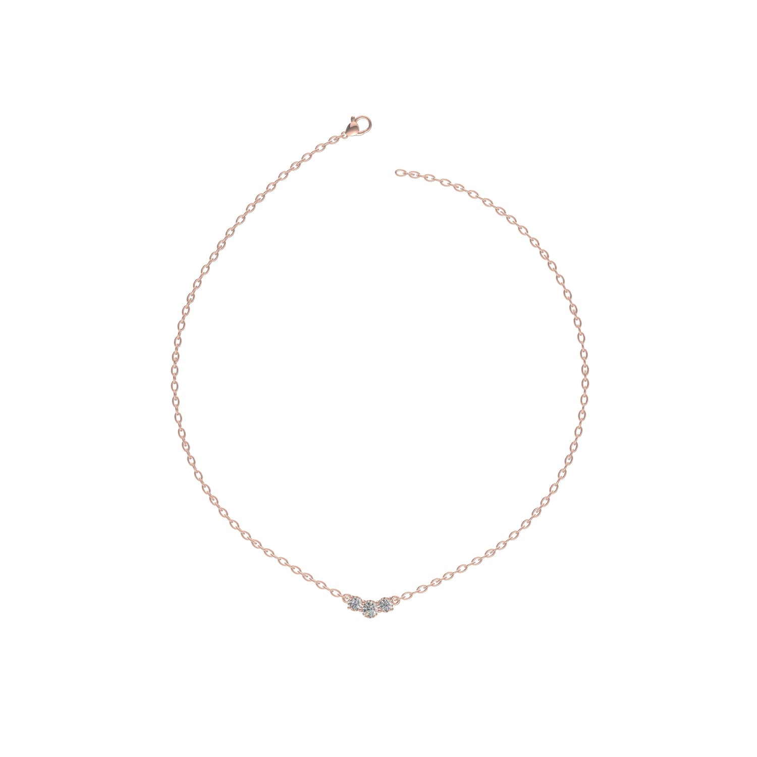 Trinity Spark Pendant Necklace Gold