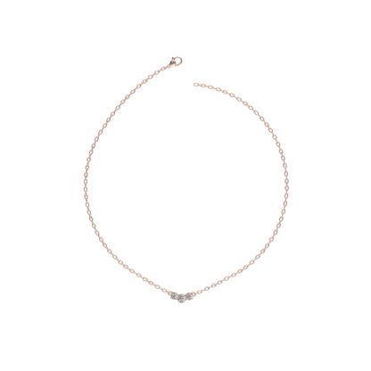 Trinity Spark Pendant Necklace Gold