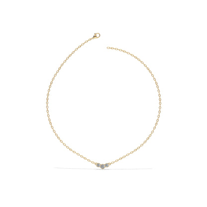 Trinity Spark Pendant Necklace Gold