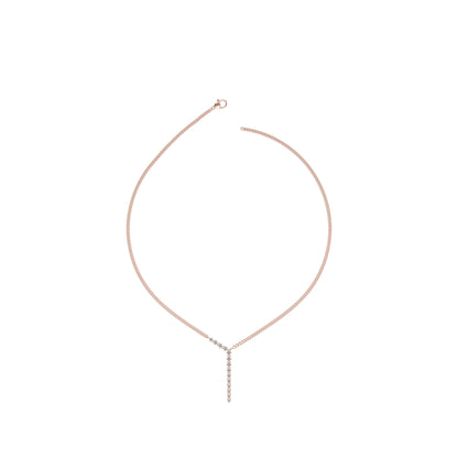 Golden Cascade Diamond Necklace Gold