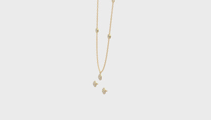 Illusion Bloom Trio Chain Set Gold