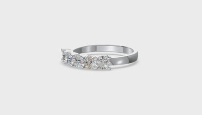 Celestia Quintet Diamond Band Silver