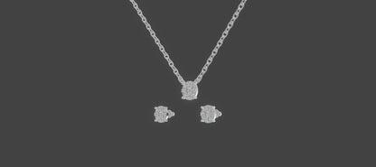 Petal Halo Blossom Trio Set Platinum