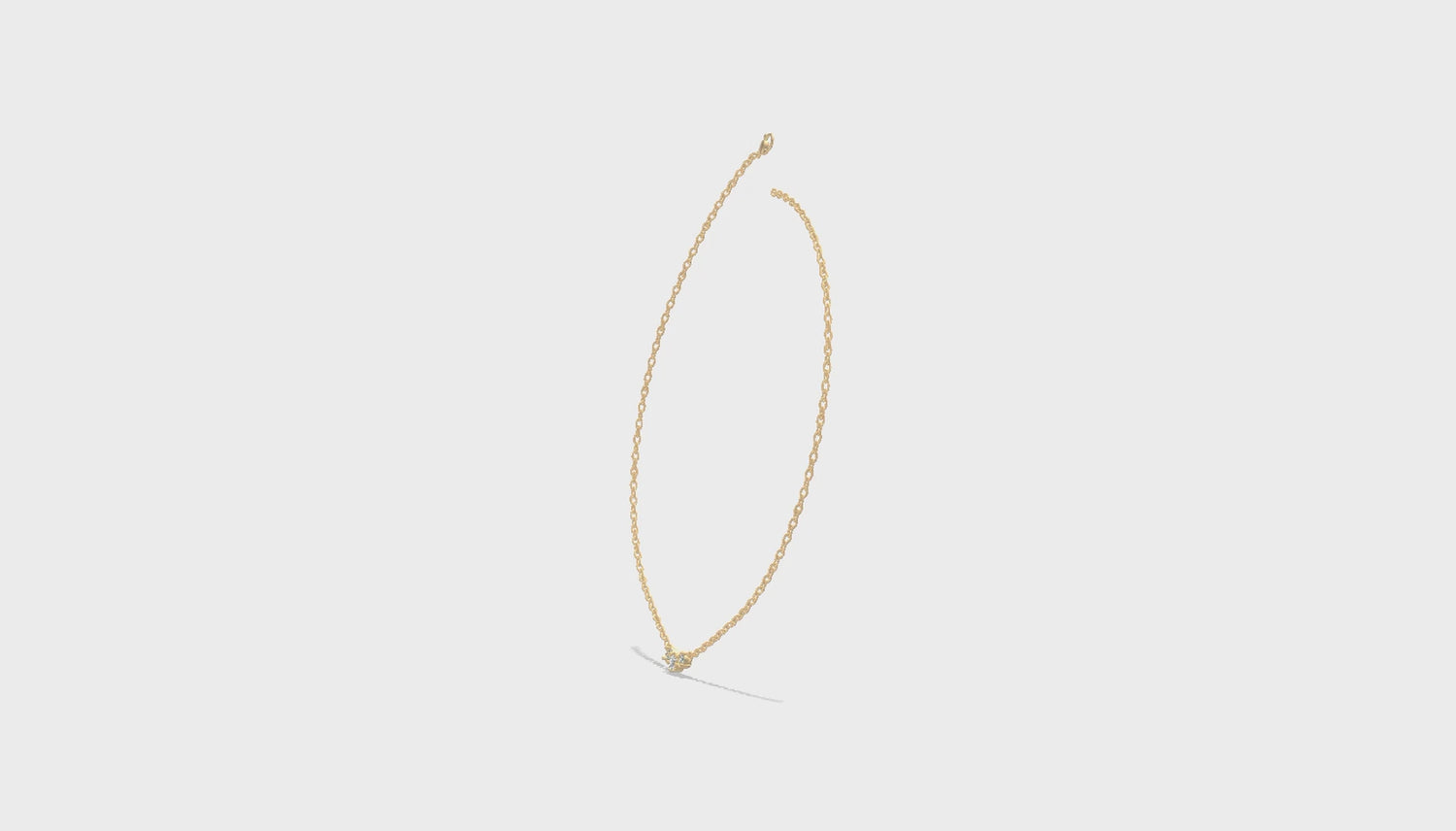 Trinity Spark Pendant Necklace Gold