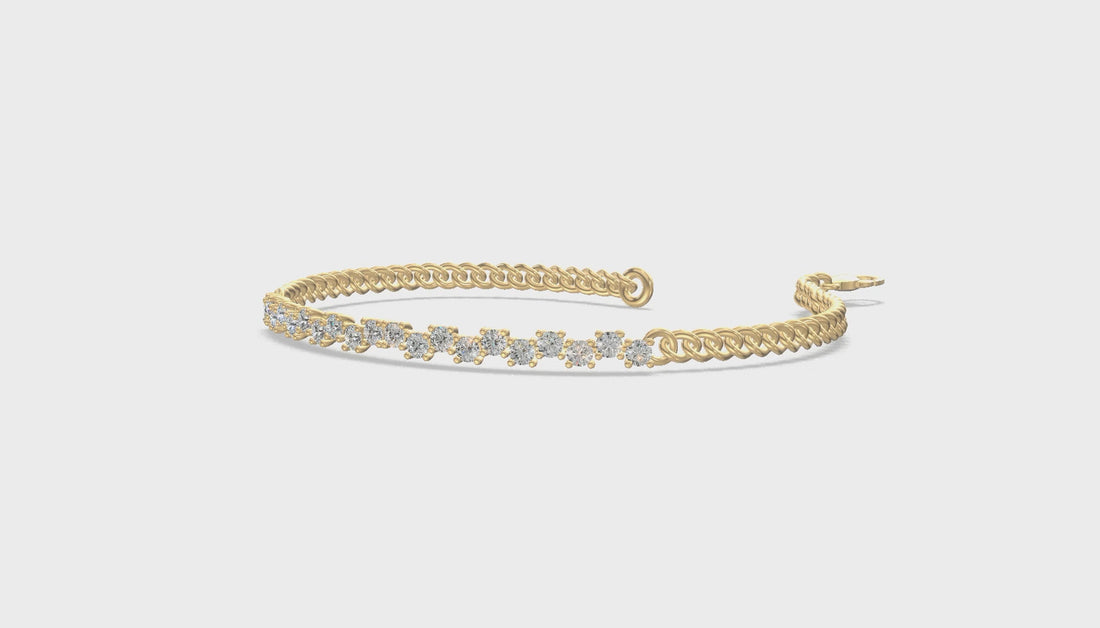 Classic Sparkle Tennis Bracelet Gold
