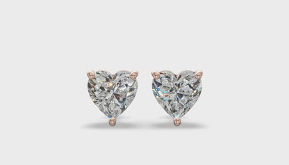 Sweetheart Diamond Studs ER Gold