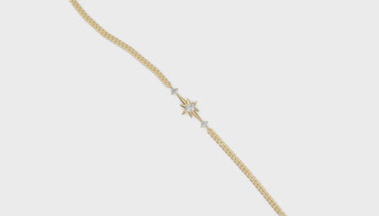 Solara Star Diamond Bracelet Gold