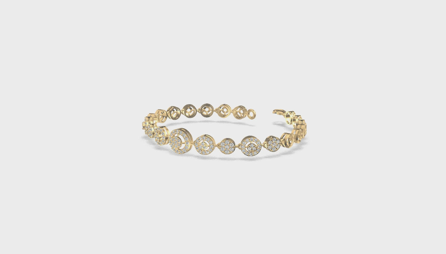 Rosé Radiance Diamond Bracelet Gold