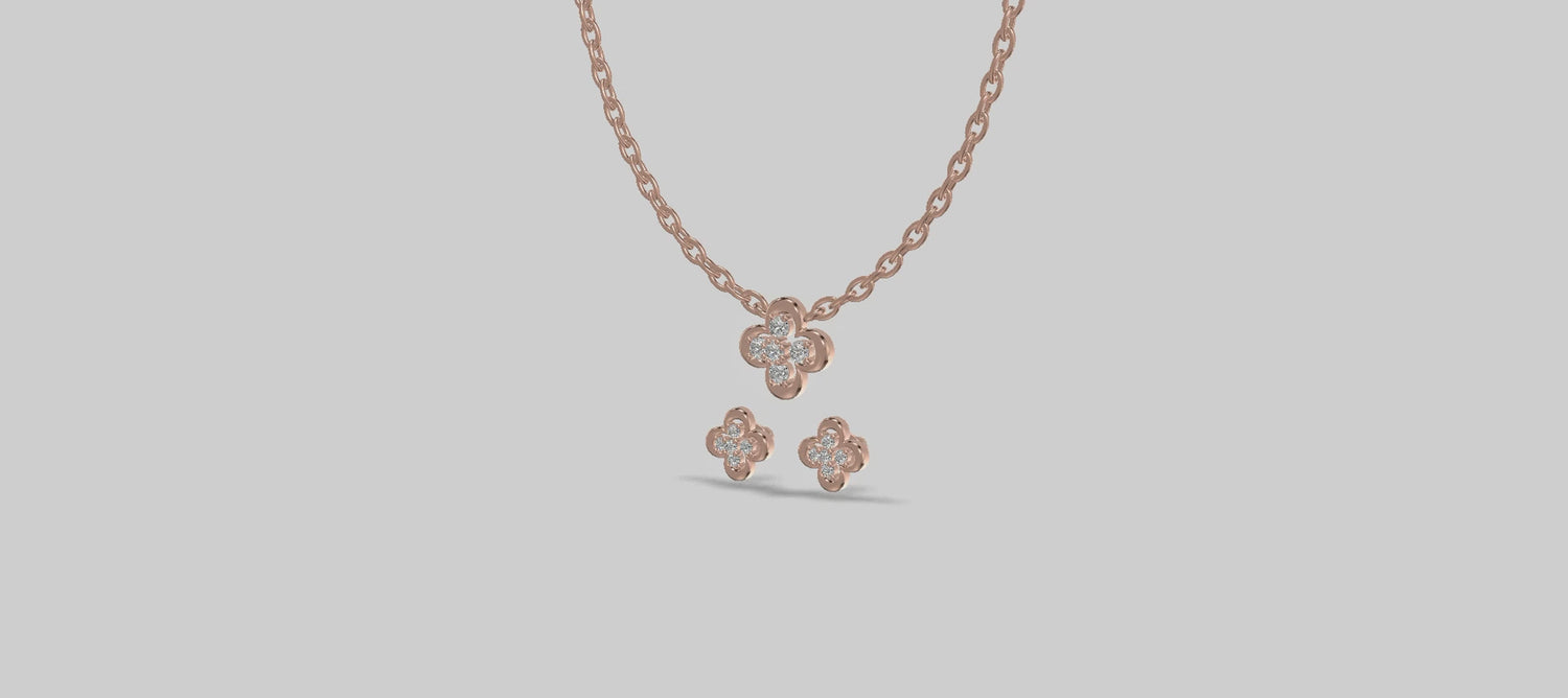 Blossom Radiance Chain Set Gold