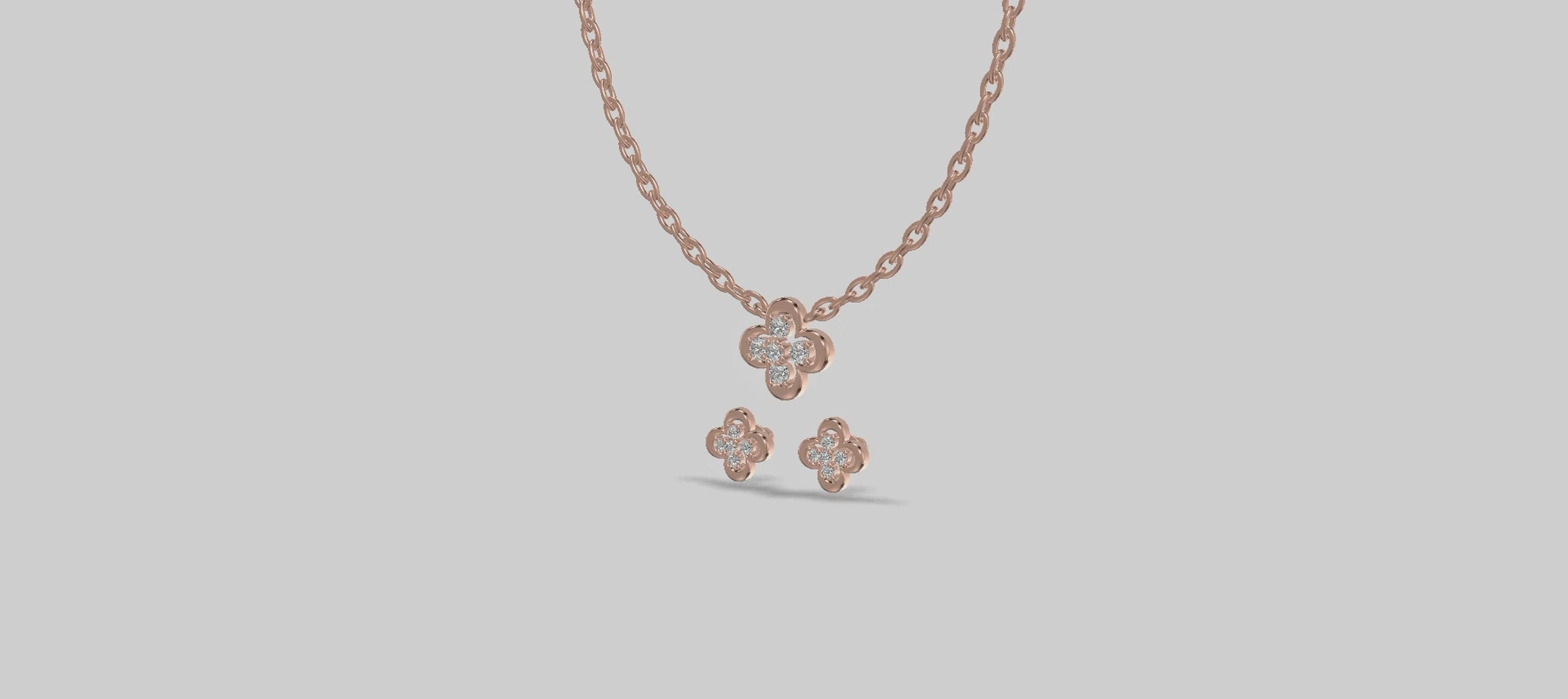 Blossom Radiance Chain Set Gold