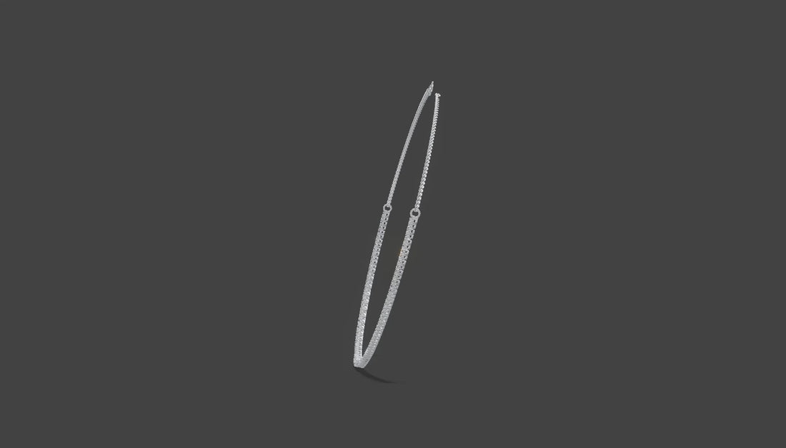 Eterna Glow – Diamond Tennis Necklace Silver