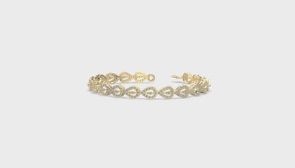 Tear of Elegance Diamond Bracelet Gold