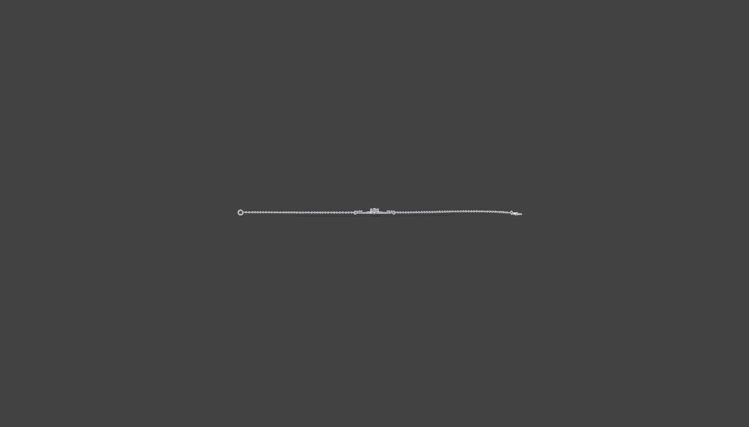 Solara Star Diamond Bracelet Silver