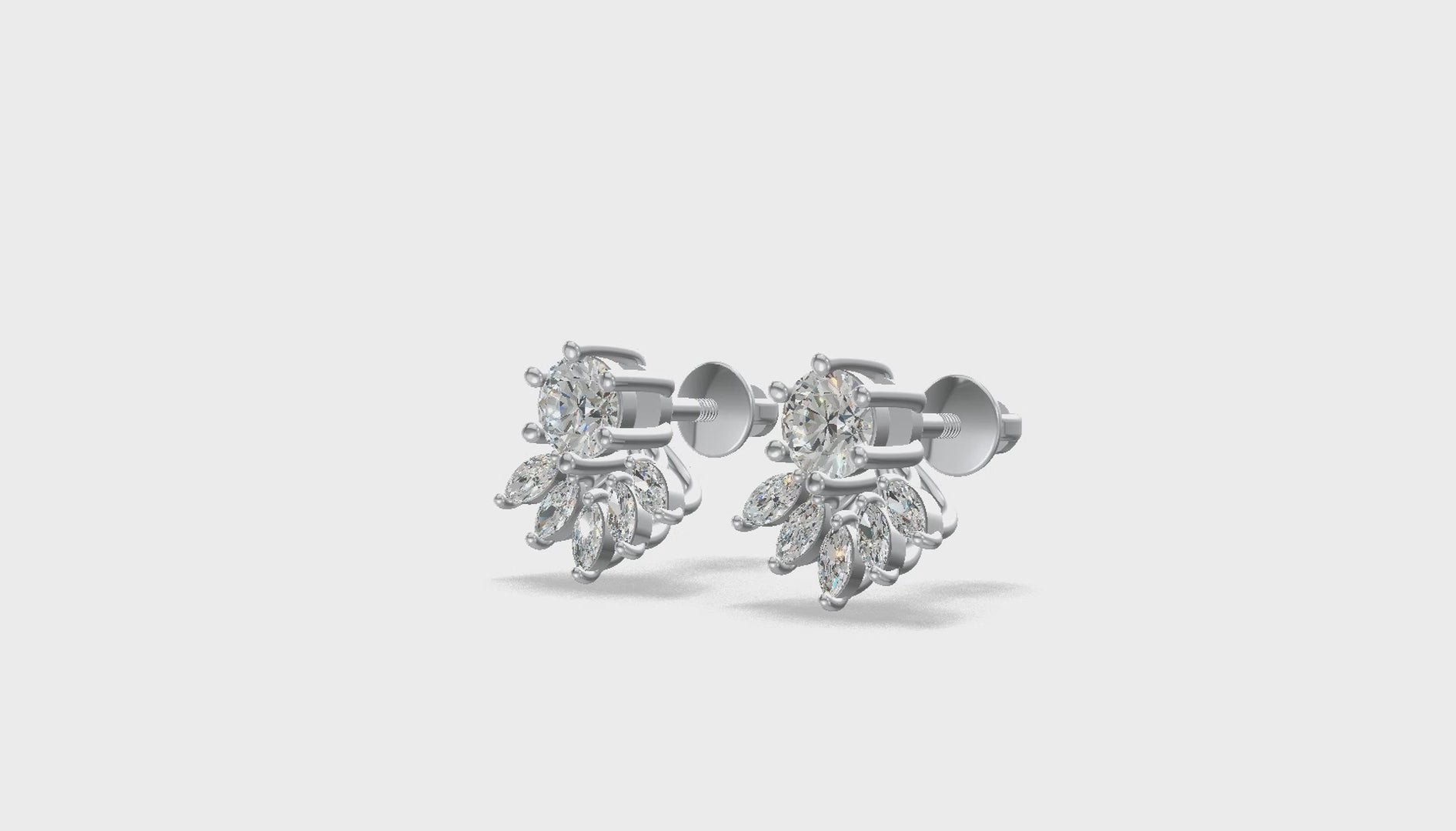 Luna Petal Drop Earrings Gold