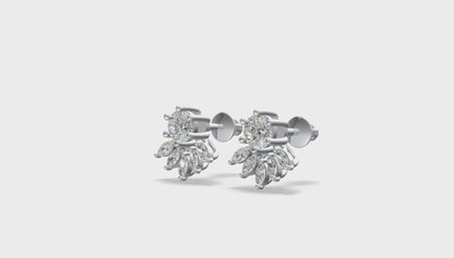 Luna Petal Drop Earrings Gold