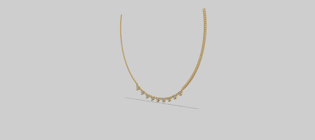 StellaLink – Clustered Spark Necklace Gold