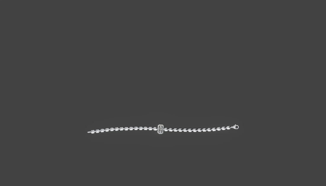 Regalia Baguette Diamond Bracelet Silver