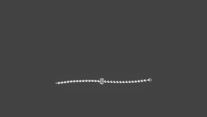 Regalia Baguette Diamond Bracelet Silver
