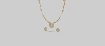 Elysian Harmony Trifecta Necklace Gold