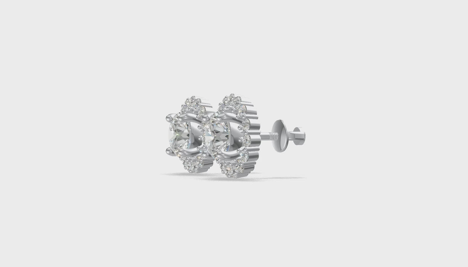 Celestia Bloom Stud Earrings Gold