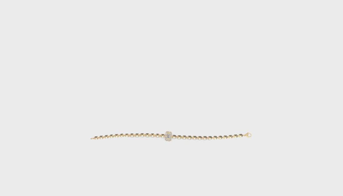Regalia Baguette Diamond Bracelet Gold