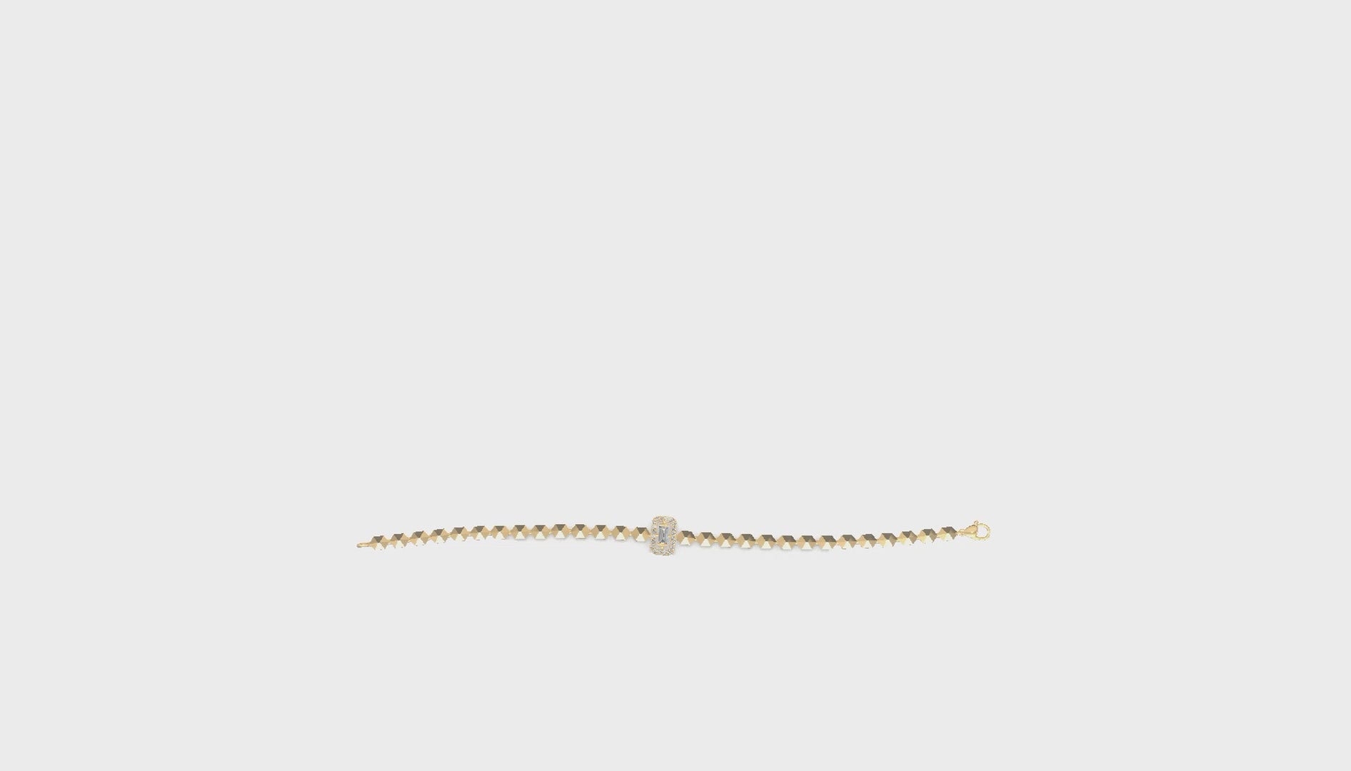 Regalia Baguette Diamond Bracelet Gold