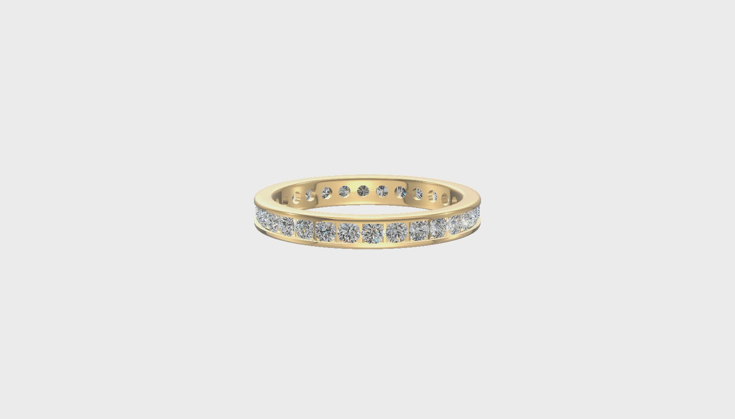 Eternal Radiance Diamond Band Gold