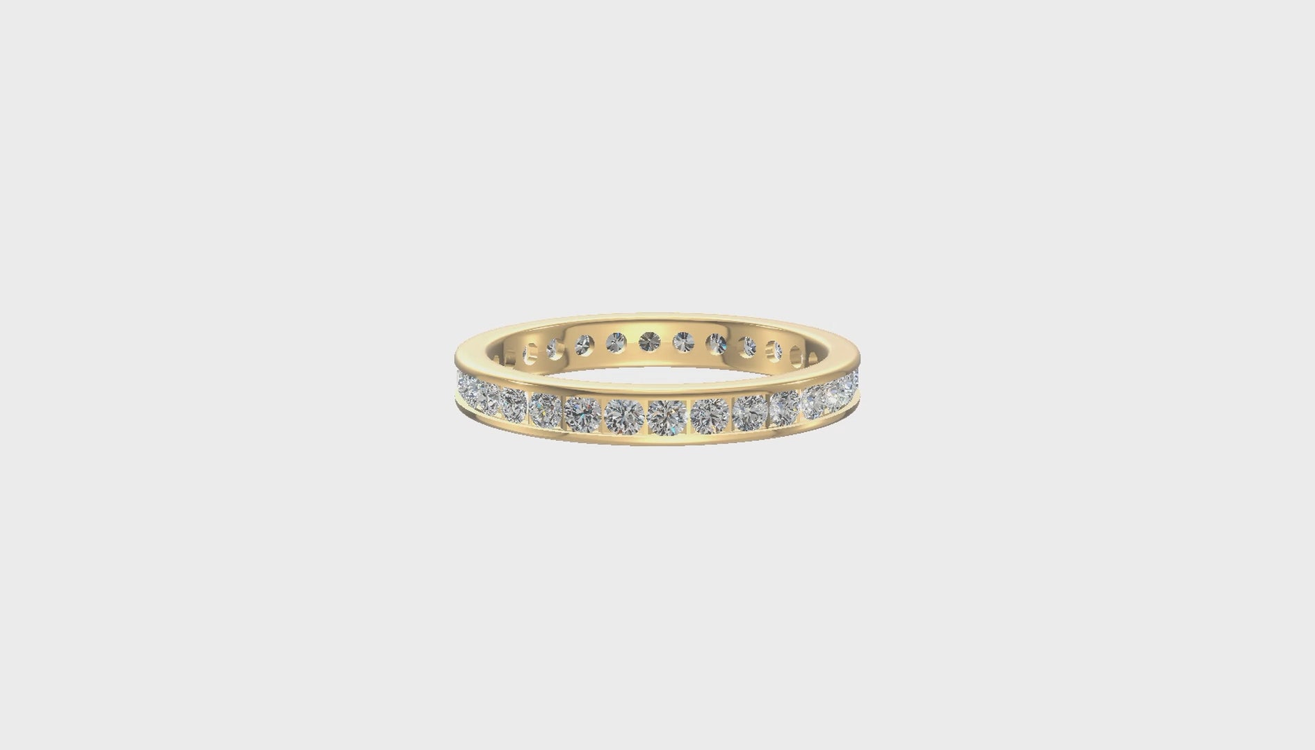 Eternal Radiance Diamond Band Gold