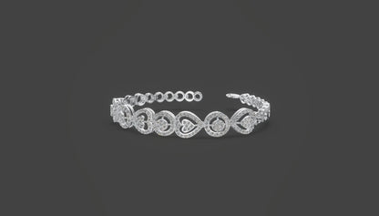 Hearts of Harmony Diamond Bracelet Gold