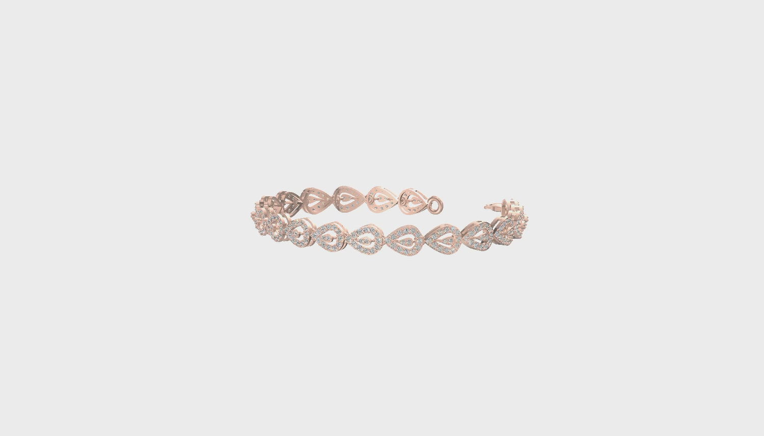 Tear of Elegance Diamond Bracelet Gold