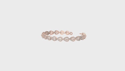 Tear of Elegance Diamond Bracelet Gold