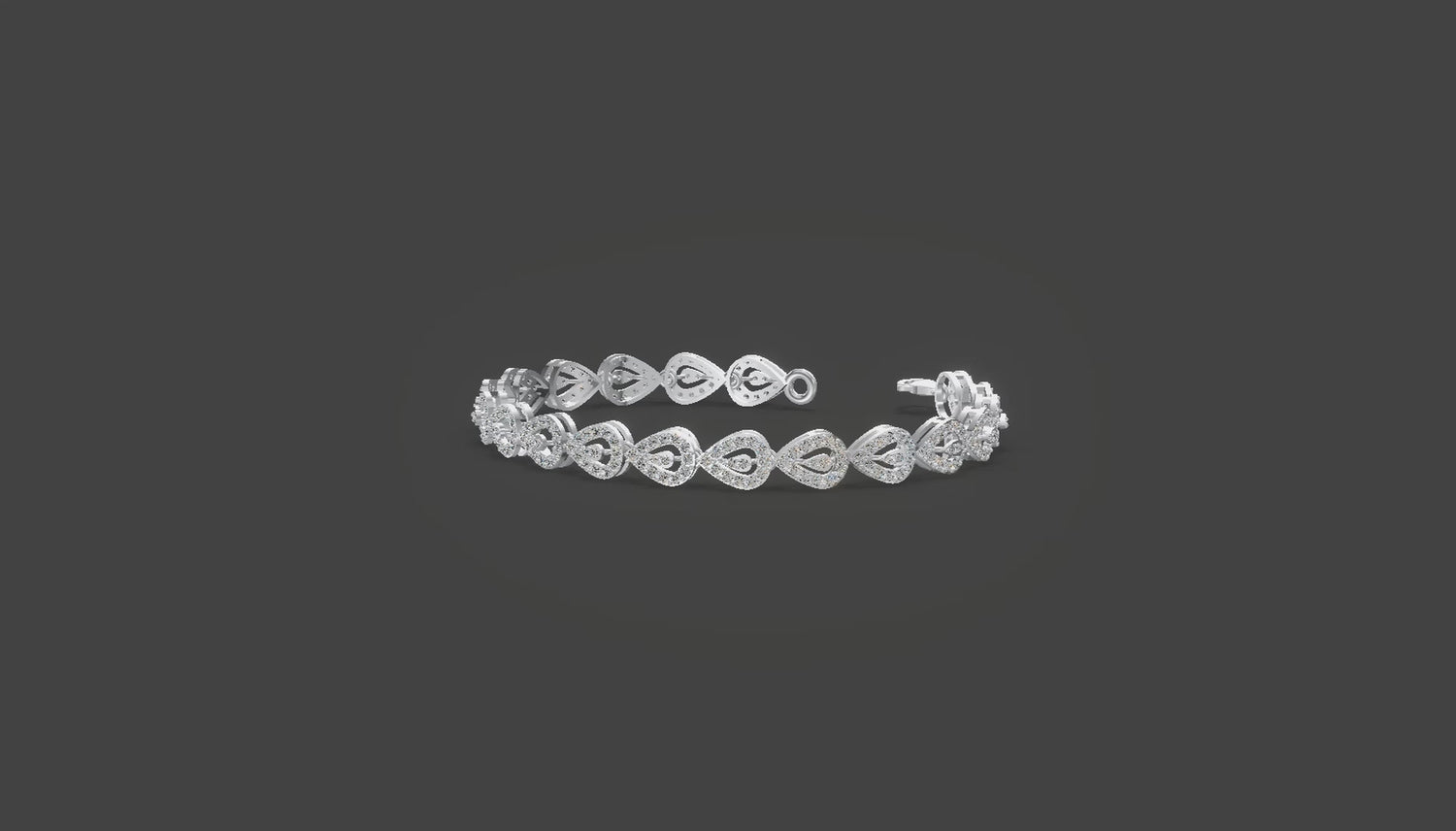Tear of Elegance Diamond Bracelet Gold