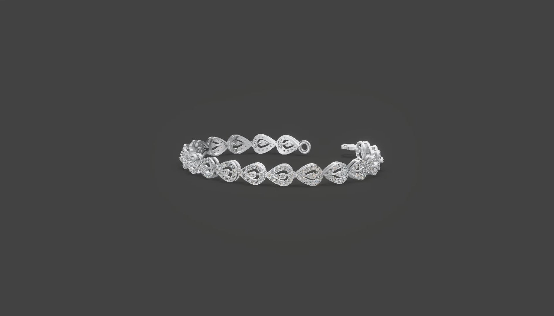 Tear of Elegance Diamond Bracelet Gold