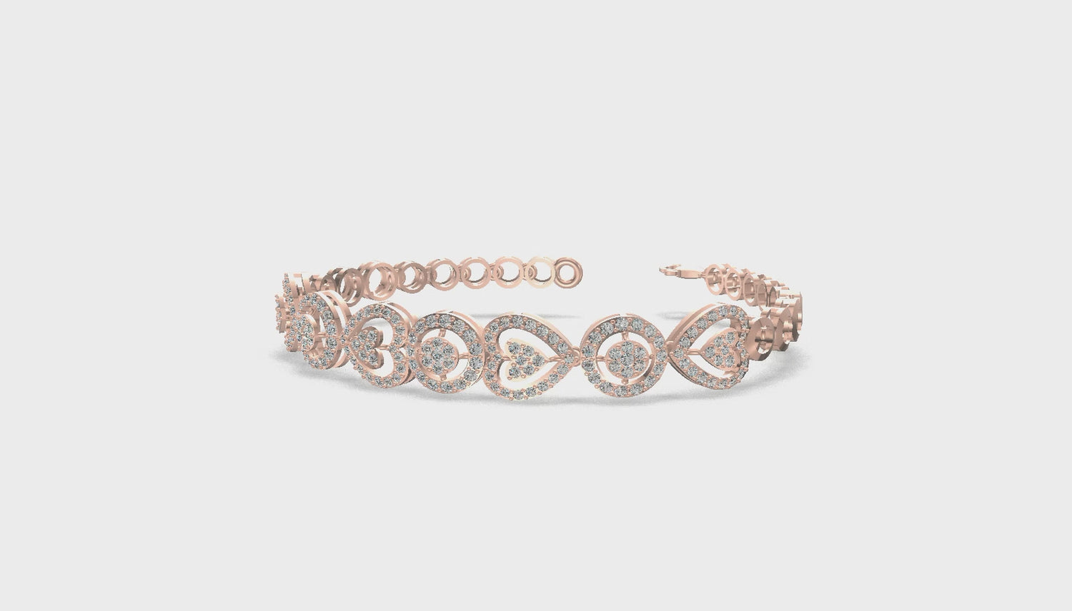 Hearts of Harmony Diamond Bracelet Gold
