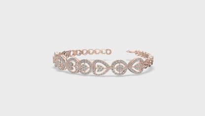 Hearts of Harmony Diamond Bracelet Gold