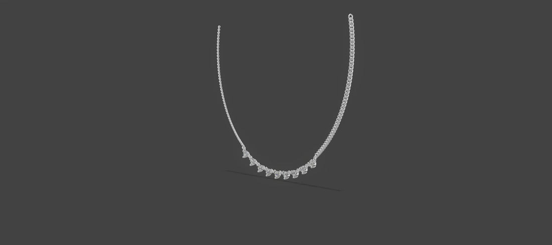 StellaLink – Clustered Spark Necklace Silver