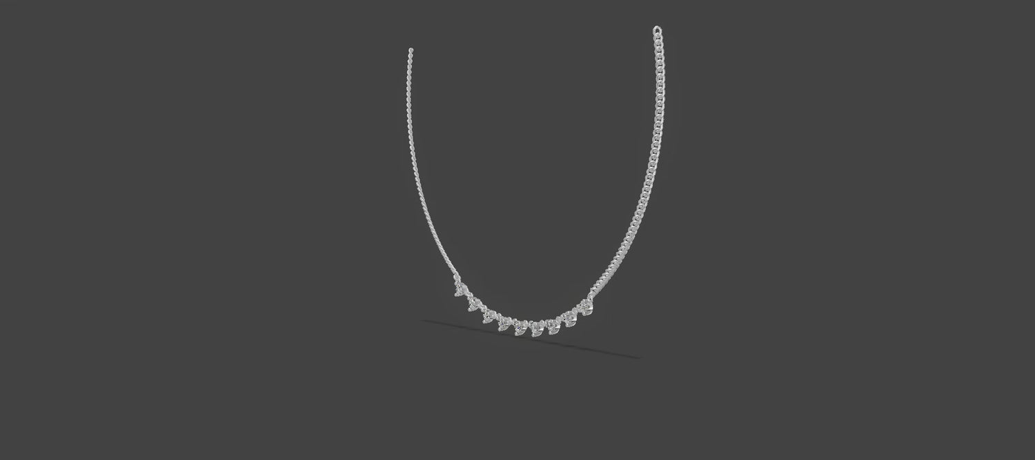 StellaLink – Clustered Spark Necklace Silver