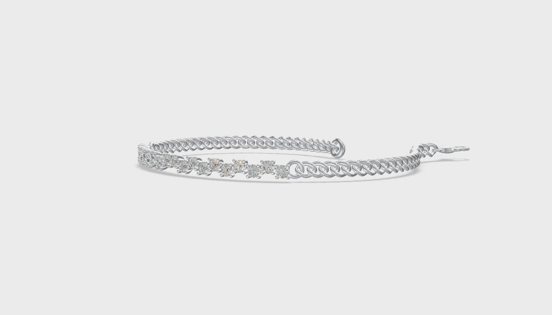 Classic Sparkle Tennis Bracelet Silver