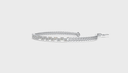 Classic Sparkle Tennis Bracelet Silver