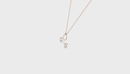 Radiant Halo Circle Trio Chain Set Gold